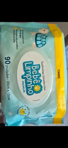 Lenço Umidecido Bebê Limpinho - 90 unidades