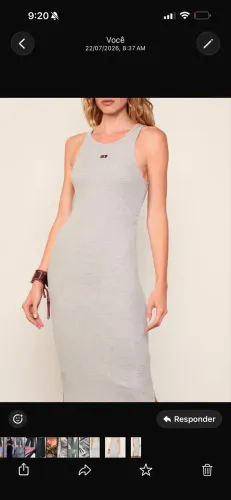 Vestido cinza Animale