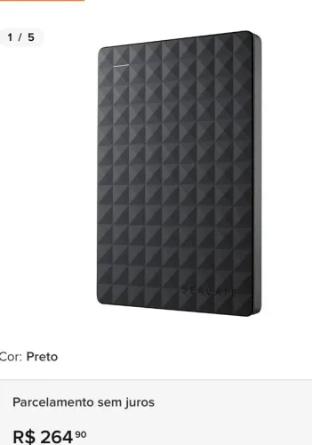 Hd externo 500gb seagate 