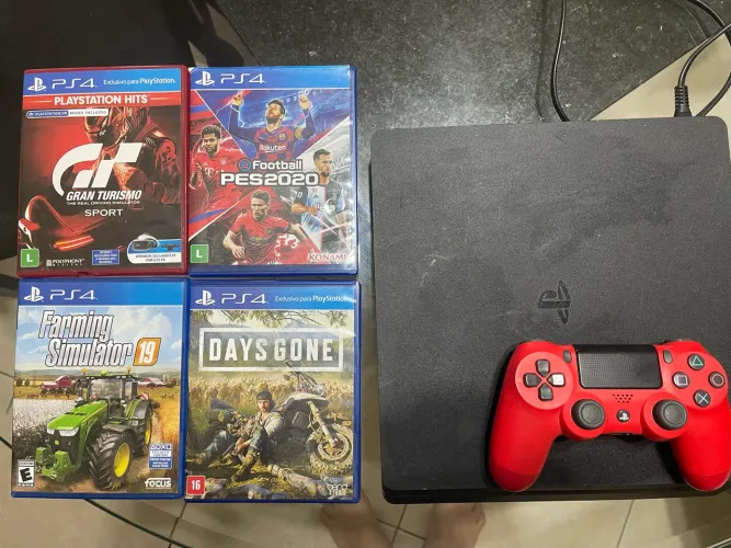 PS4 com 2 controles originais 1TB