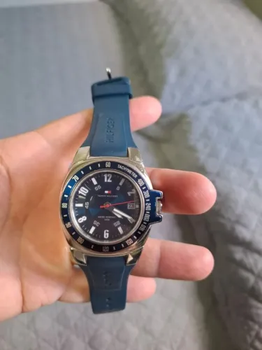 Relógio Tommy Hilfiger Original Masculino - Pulseira Silicone Azul