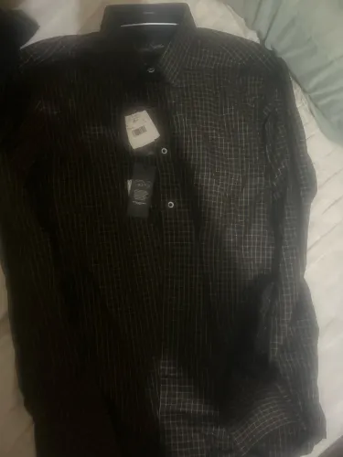 camisa social manga longa, preta. Nova, nunca usada.