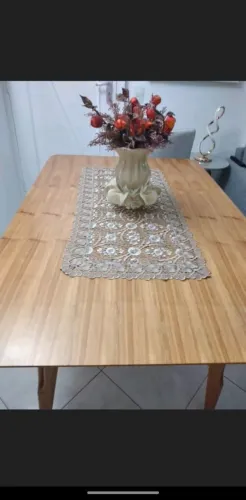Mesa de Jantar Madeira Cinamomo tamanho 1,35x90