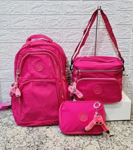 Promoção kit mochila 3 peças 