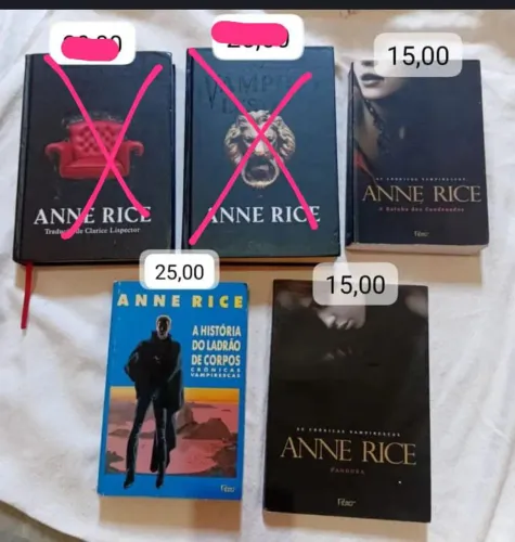 Livros Crônicas Vampirescas - Anne Rice - usados