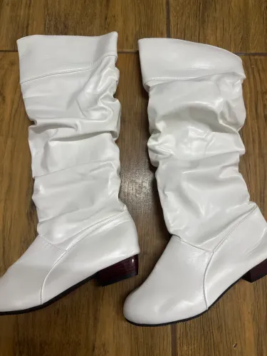 Bota branca cano alto 36/37