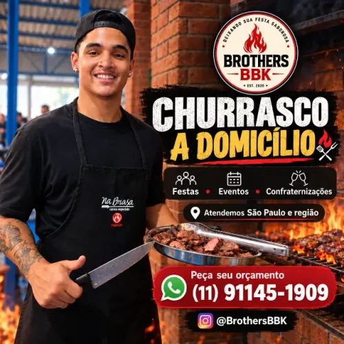 Churrasqueiro a Domicílio para Festas e Eventos | BrothersBBK