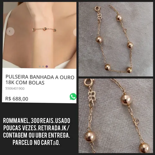 Pulseira bolas romannel 