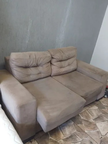 Sofá Retrátil 2 Lugares Marrom