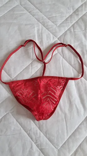 Calcinha masculina de renda