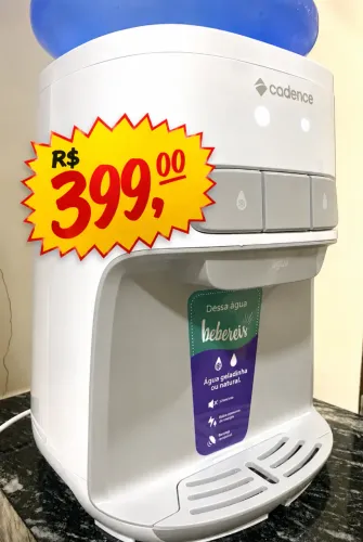 Bebedouro Cadence Gelado. (NOVO, LACRADO). para galão de 20lts. Pronta entrega.