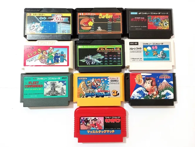 Lote jogos Nintendo Famicom originais