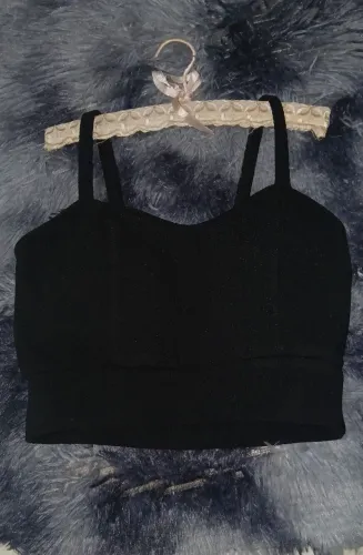 Cropped preto 