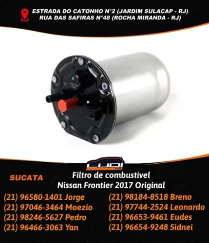 Filtro de combustível Nissan Frontier 2017 Original