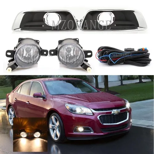 Kit Farol de Milha com Grade Cromada Chevrolet Malibu 2013