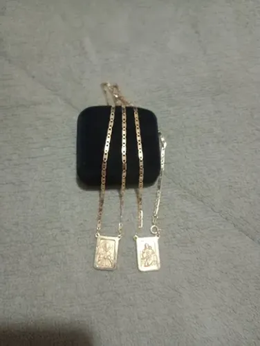 Escapulário Masculino de Ouro 18k 750