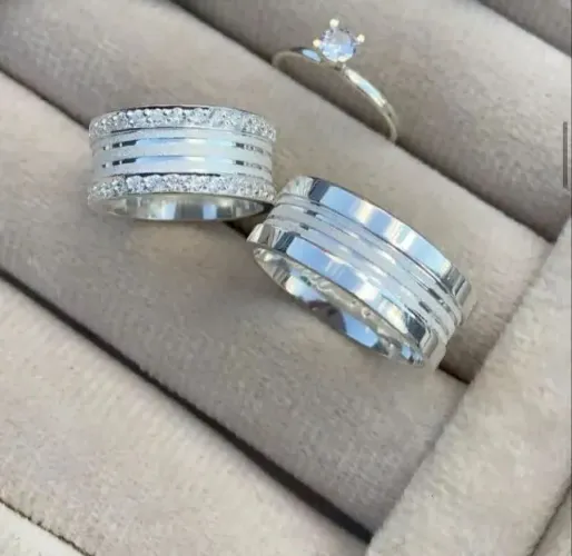 PAR DE ALIANÇAS COMPROMISSO 