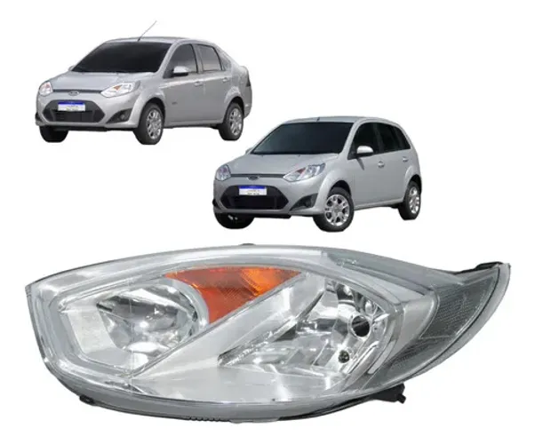 Farol Ford Fiesta 2010 2011 2012 2013 2014 Lado Esquerdo