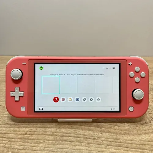 Nintendo Switch Lite Rosa Coral Seminovo Garantia - FFSTOREGAMES