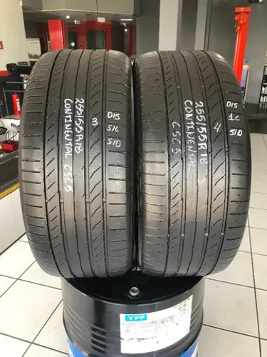 Kit 02 Pneus 255/55r18 Continental Sportcontact5 105W (usados) 3/4