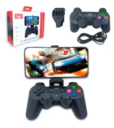 Controle Bluetooth Gamer Cel Com Suporte Free Fire At-9099