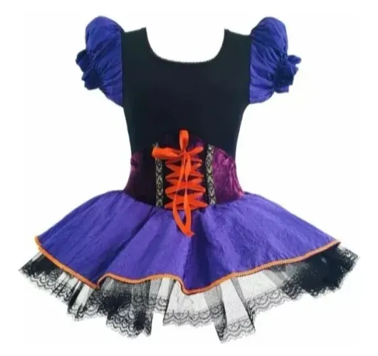 Fantasia bruxa haloween infantil