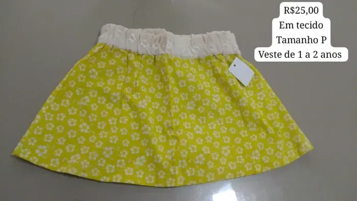 Saias em tecido infantil exclusivas 