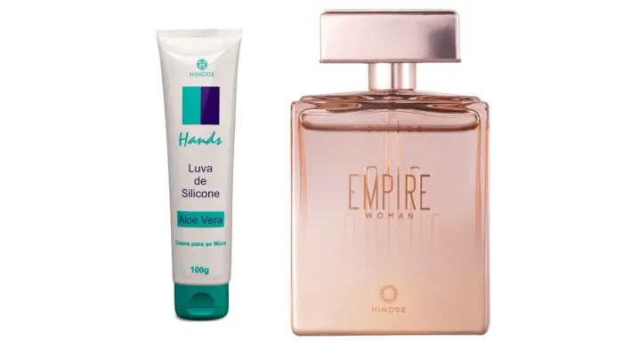 Kit feminino perfume Empire Woman 100ml + creme para as mãos hands 100g