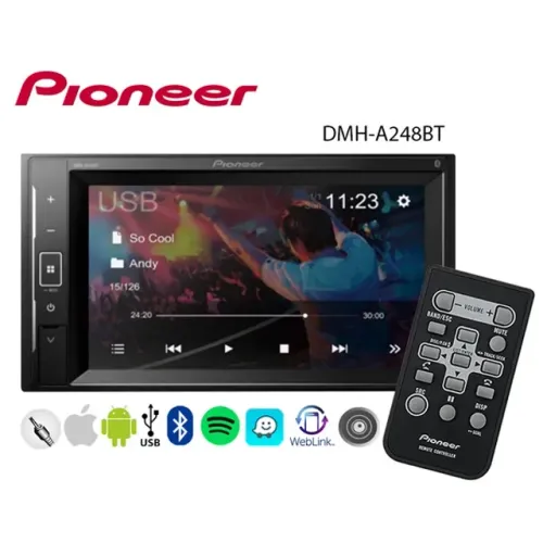 Dvd 2 Din 6,2" 4x23w Rms Sem Leitor Dvd Com Am Fm Usb Auxiliar Bluetooth Touch Screen Com 