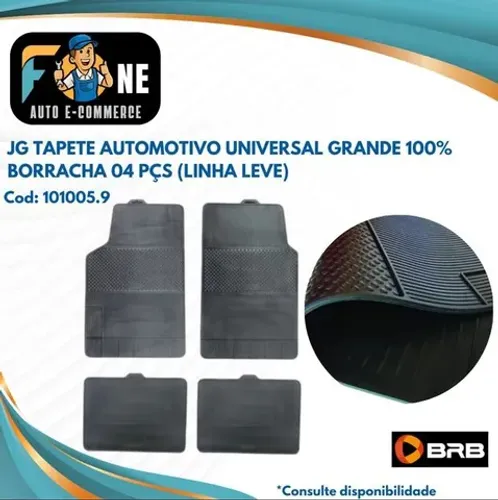JG Tapete De Borracha Universal Para Carro - BRB