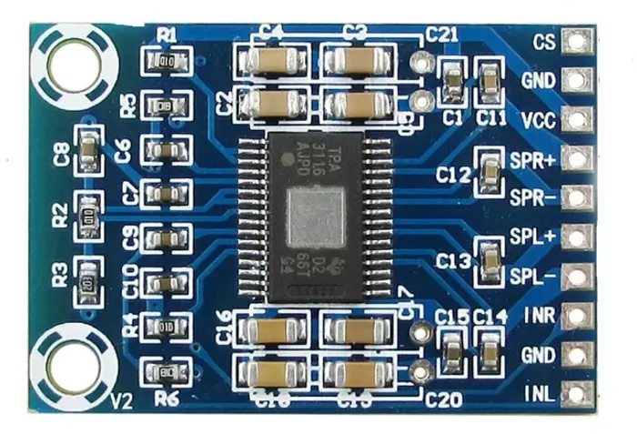 Tpa3116 Mini Amplificador Potência Estéreo 50w 12v Classe D tpa3116d2