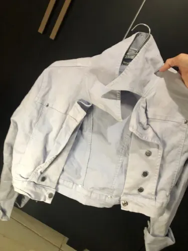 Jaqueta Jeans lilás