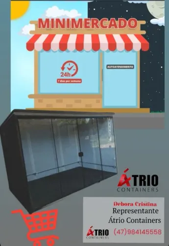 Container mercadinho condomínio 