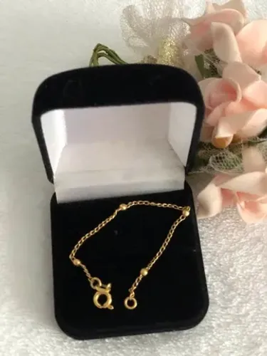 Pulseira chapeada de crianca 12cm de comprimento (nova) DISPONIVEL