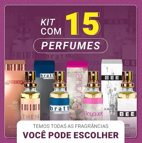 KIT 15 PERFUMES AMAKHA PARIS ( FAÇA SUAS ESCOLHAS DAS FRAGRÂNCIAS)
