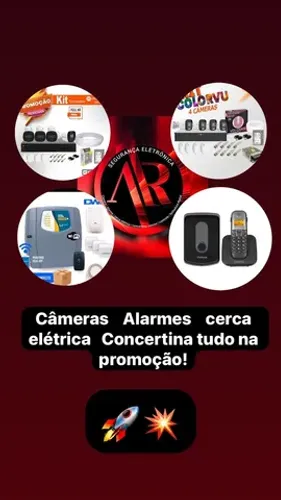 Sistema de segurança completo na promoção