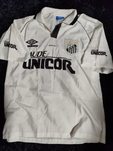  Camisa Santos Anos 90-Oficial Umbro