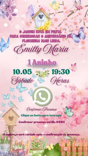 Convite festa infantil (digital)