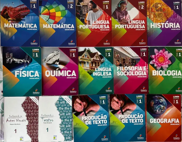 Livros Poliedro Colégio Liceu - 1 Série 