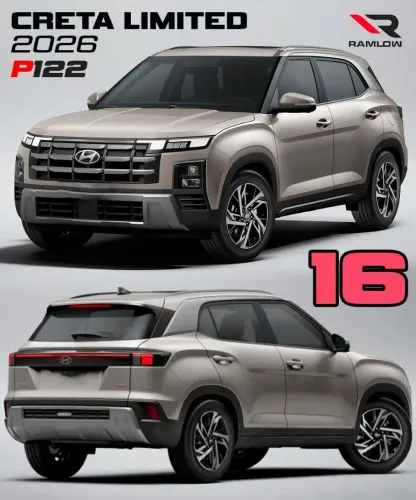Roda aro 16 Hyundai Creta Limited 2026 preta com diamantado 5x114