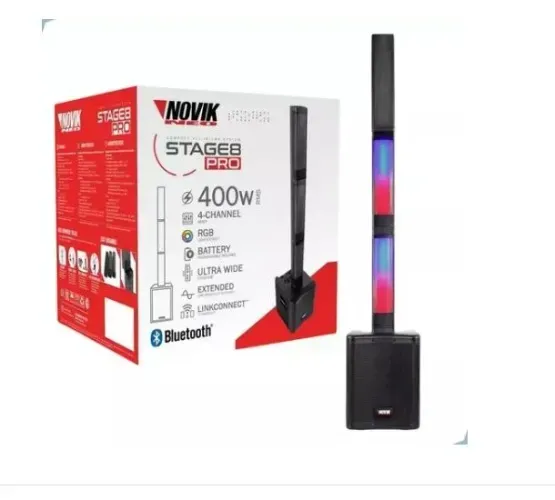 Sistema Som Portátil Novik Neo Stage 8 Pro C/bat 4ch 400w