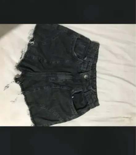 Short Jeans Preto 