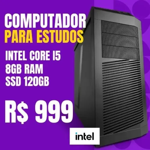 Computador Intel Core i5 - 8Gb Ram - SSD 120Gb Loja Coimbra Computadores Monte seu Pc Aqui