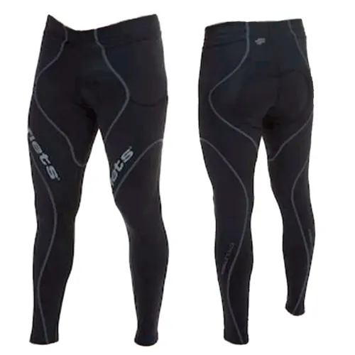 R$220,00 Calça Ciclismo FLETS Basic Compressão, UV-50, Preta, Masculina com Bolso.