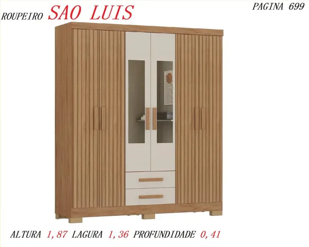 PROMOÇÃO GUARDA ROUPA CASAL TEMOS APARTI DE 820.00