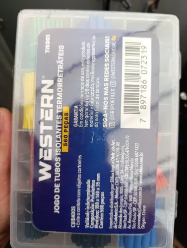 PROMOÇÃO Jogo de tubos isolantes termo retráteis