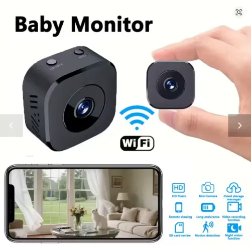 Monitor do bebê mini câmera hd wifi monitoramento sem fio proteção de segurança monitor re