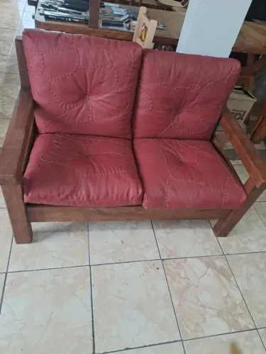 Sofá rustico 3 e 2 lugares