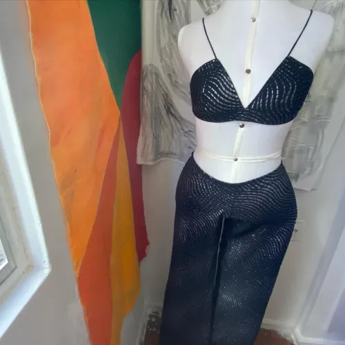Conjunto com brilho!