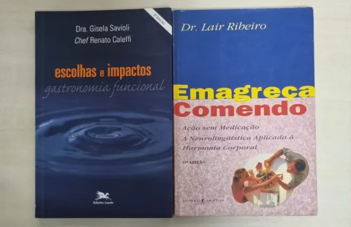 Vendo cj c/2 livros para emagrecimento - somente venda.